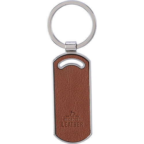 Recycled leather keychain