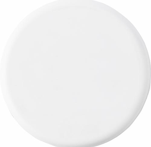 Pair of earphones in a plastic case which can also be used as a tablet or mobile phone holder