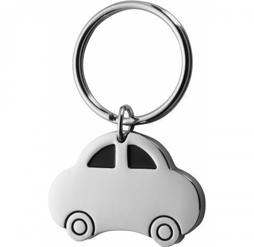 Car Shaped Metal Keyrings Gift Boxed Laser Engraved Logo