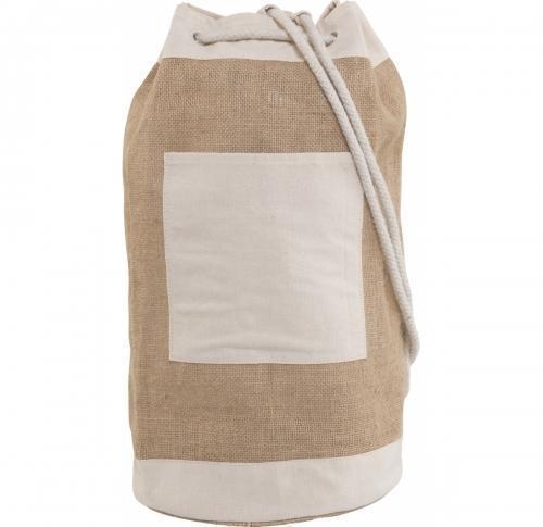 Jute duffel bag