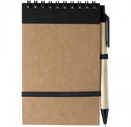 Printed Wire Bound Notebooks Elastic Closure & Ballpen