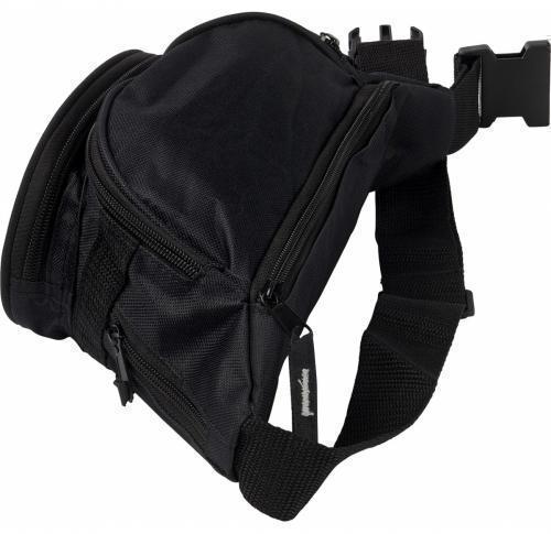 Branded Promotional Waist Bags - Black Polyester
