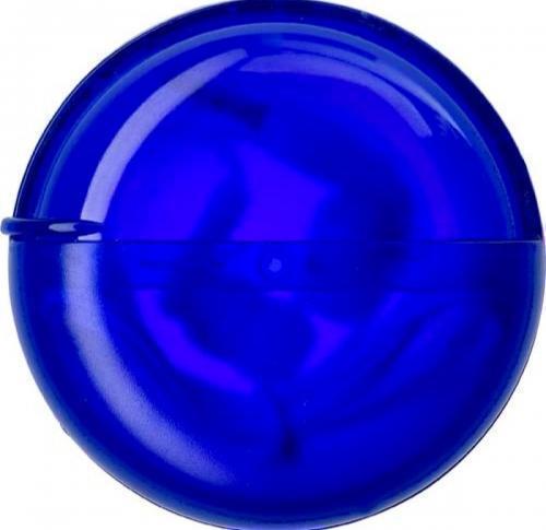 Pair of earphones in a plastic case.