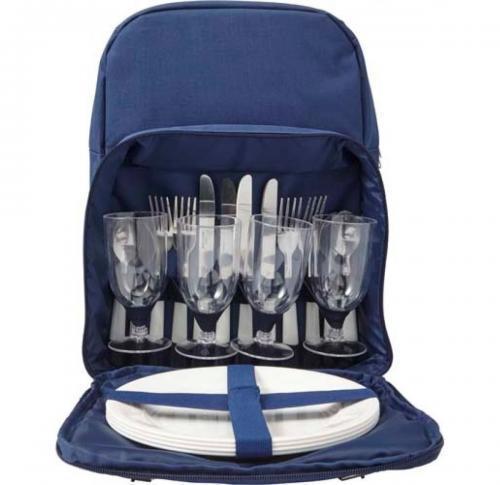 Branded Picnic Sets Rucksack For Four People.