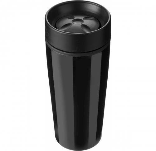 Branded Coffee Travel Mugs Stainless Steel 450ml Plastic Interior