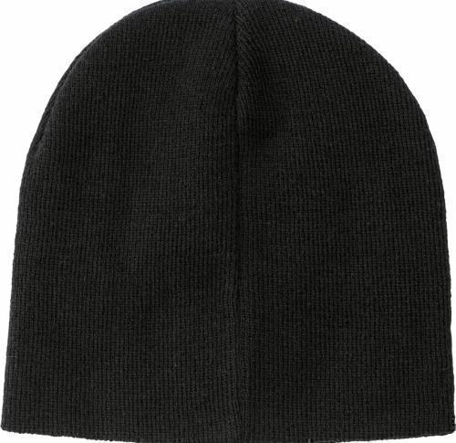 Acrylic beanie with a matching colour label on the front for printing purposes