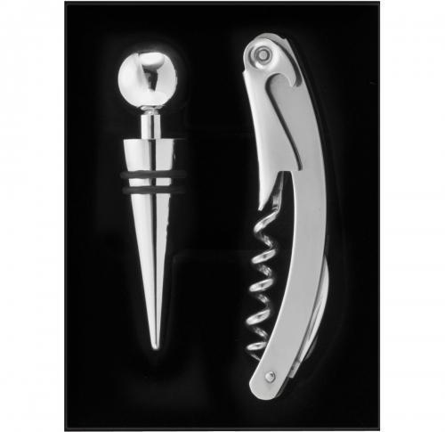 Promotional Wine Set In Gift Box Waiters Knife And Bottle Stopper