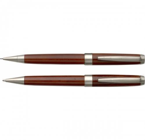 Custom Branded Rosewood Pen and Pencil Sets