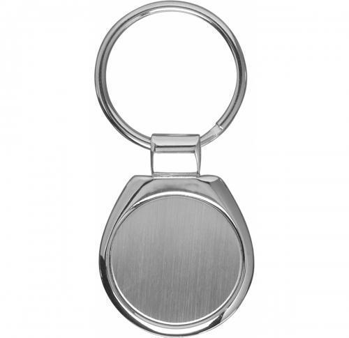 Promotional Round Metal Key Holder Custom Logo