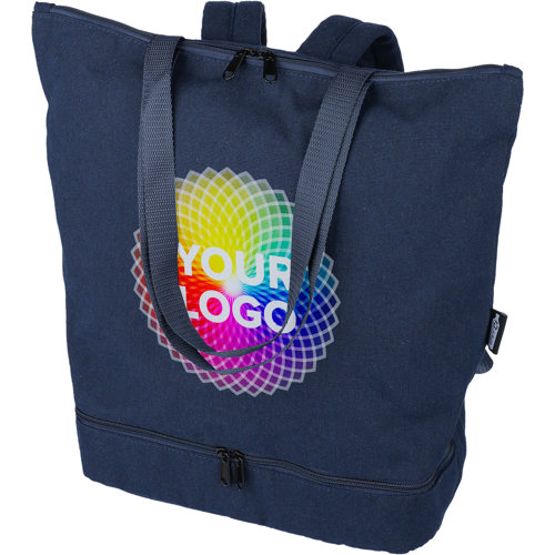 Printed Promotional Recycled tote backpack (330gsm/9.73oz)