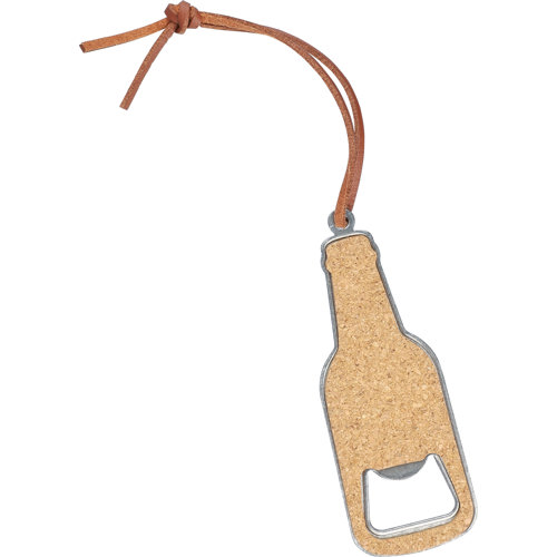 Novelty Promotional Cork bottle opener keyring