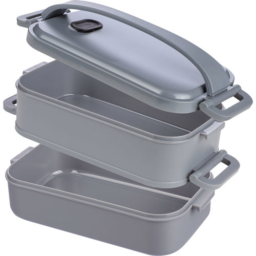 Double layer lunch box 1600ml Capacity Custom logo