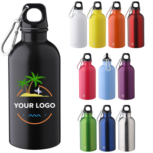 Recycled Stainless Steel Promotional single walled bottle (400 ml)