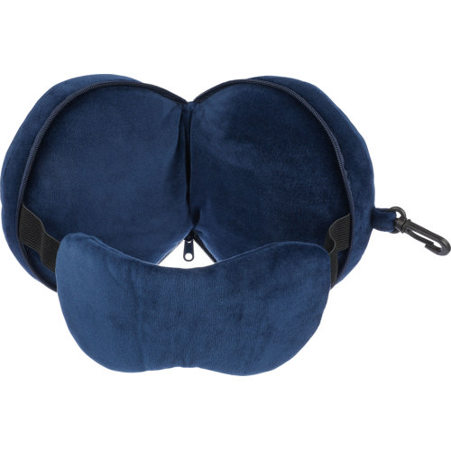 Custom Printed Travel pillow and eye mask set