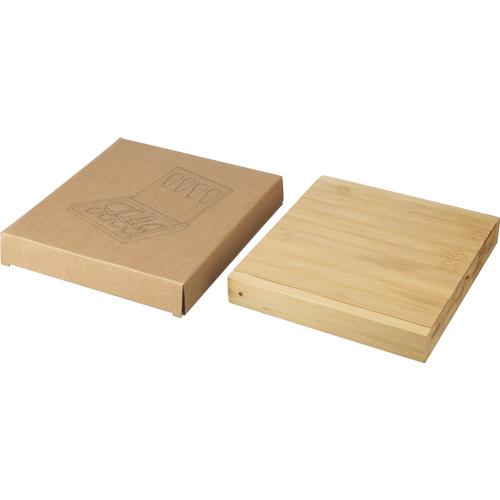 Bamboo cheese board set (5pc) Custom Logo