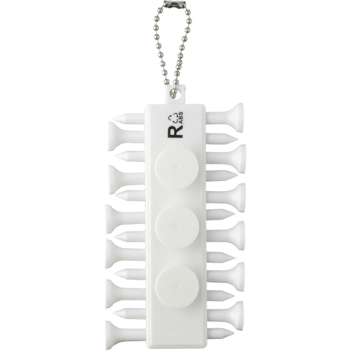 Recycled plastic golf tee gift set custom logo