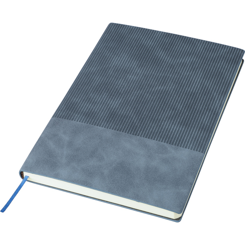 Corduroy Look Branded Recycled PU notebook (approx. A5)