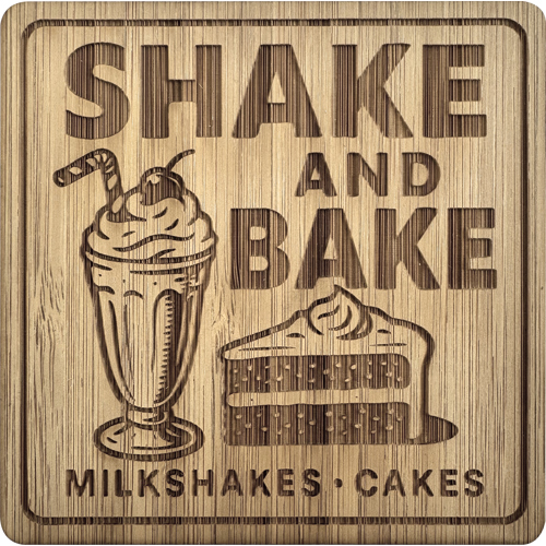 Branded Bamboo coaster (Square)