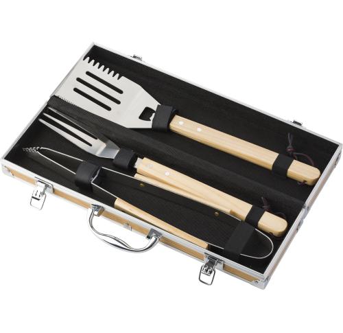 Branded Barbecue Tool Sets - Fork, Spatula, Tongs