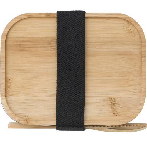 Bamboo lid stainless steel lunch box