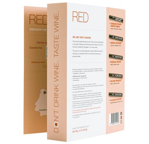 Wine Tasting - Red (5pc Glass Tube Giftbox) (5pc Glass Tube Giftbox) (5pc Glass Tube Giftbox)