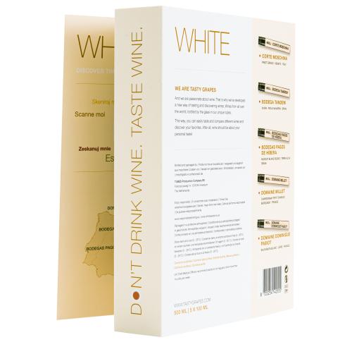 Wine Tasting - White (5pc Glass Tube Giftbox) (5pc Glass Tube Giftbox) (5pc Glass Tube Giftbox)