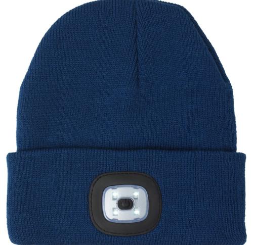 Branded Beanies Acrylic hats with COB light