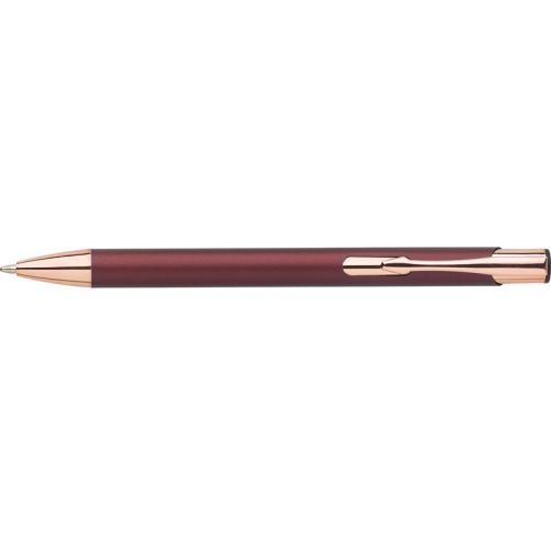 Promotional Custom Aluminium ballpens Rose Gold Trims
