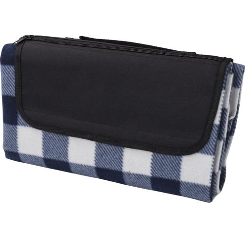 Promotional Polar Fleece Checked Picnic blankets
