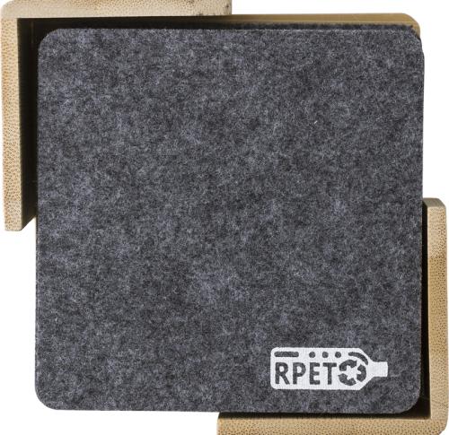 Eco Friendly Recycled RPET coaster sets