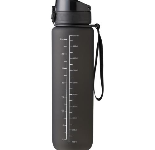 Branded Eco Friendly Recycled RPET bottles with Drinking  time markings (1000ml)