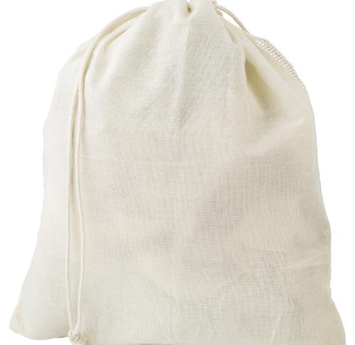 Organic cotton drawstring mesh bag