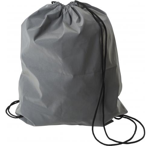 Synthetic fibre (190D) reflective drawstring backpack