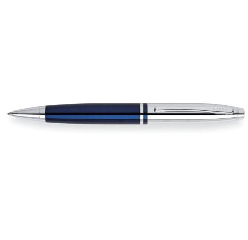 Custom Cross Calais Blue/Chrome Ball Pens