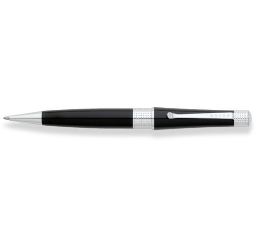 Promotional Cross Pens Beverley  - Black Laquer / Polished Chrome