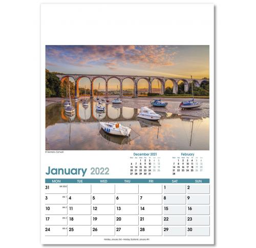Custom 2025 Wall Calendars British Planner Optima Wall 12 Leaf 2025