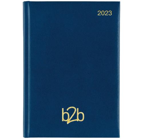 Promotional Foil Blocked A5 Desk Diaries Cream Paper Padded Cover