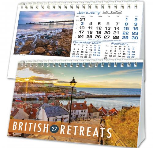 2025 Calendars - British Retreats A5 Desk Custom Logo