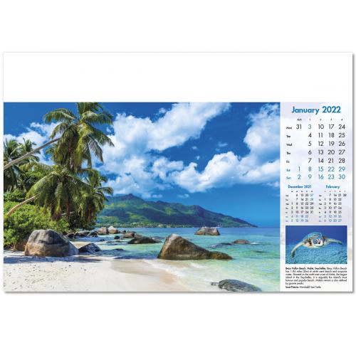 Promotional Printed 2025 Wall Calendars Blue Planet 
