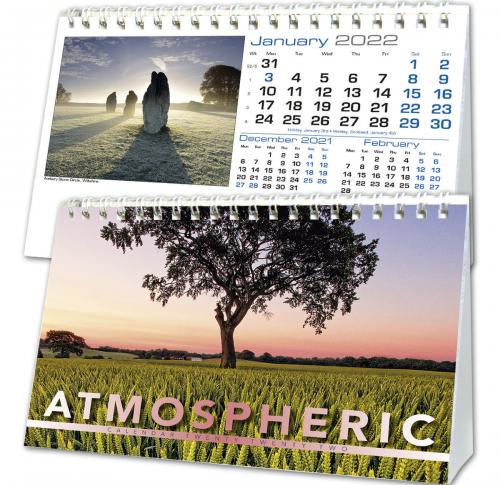 Printed 2025 Desk Calendars - Atmospheric A5 