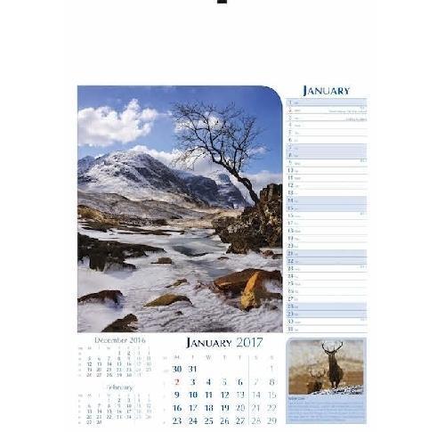 Notable Scotland Wall Calendar 2025