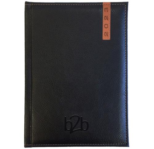 Page A Day Desk Diary A5 2025 - Blind Embossed Business Diary 