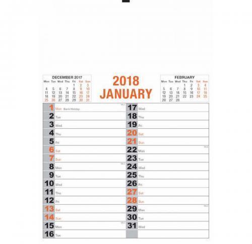 Memo Wall Calendar 2025