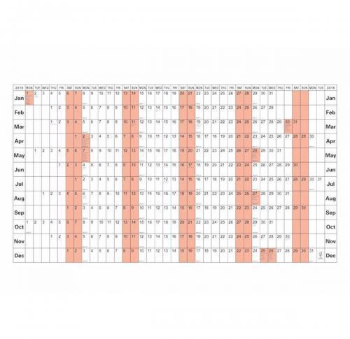 Promotional Printed Wall Year Planners 2025