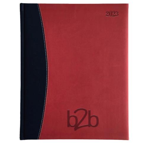 Branded Quarto Sorrento Management Desk Diaries 2025 Cream Paper