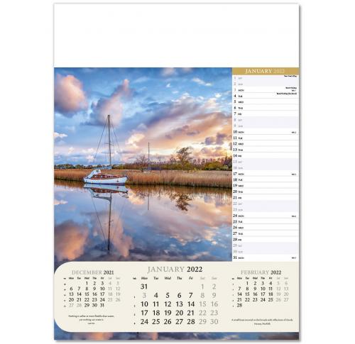 Dawn & Dusk Wall Calendar 2025