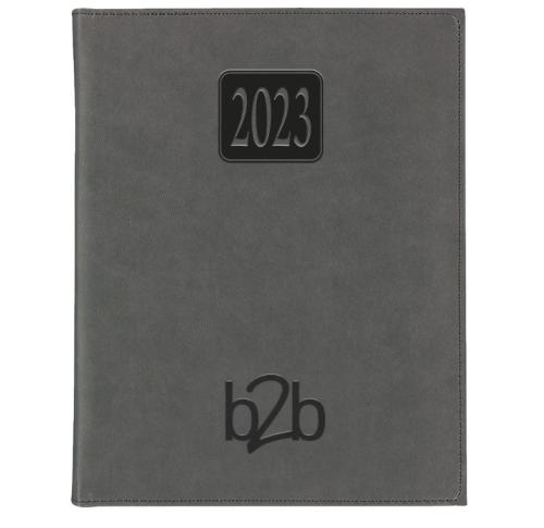 Quarto Branded Desk Diaries 2025 White Paper - Rio Padded