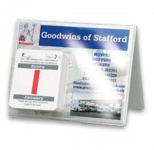 PVC Encapsulated Desk Easel (Small) Calendar 2025