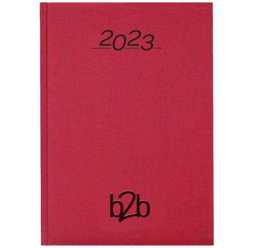 Foil Blocked A5 Desk Diaries 2025 Padded Cover Nero
