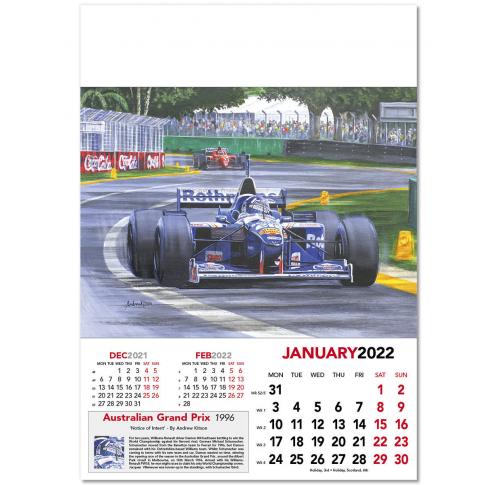 2025 Wall Calendar Grand Prix 